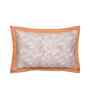 Orange Geometric Print 200 TC Cotton Polyester 2 Pillow Sham Set