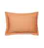 Orange Geometric Print 200 TC Cotton Polyester 2 Pillow Sham Set