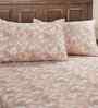 Orange Geometric Print 200 TC Cotton Single Bed Sheet with 1 Pillow Cover Eclectic Geo Collection