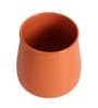Orange Glossy Flower Pot Single
