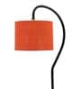 Orange Jute Curvy Table Lamp with Iron Base