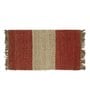 Orange Jute Reversible Hand Woven 4 x 2 Feet Dhurrie