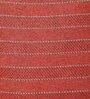 Orange Jute Stripes 16x16 inches  Regular Cushion Covers  (2Pcs)