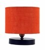 Orange Jute Table Lamp With Iron Base 