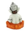 Orange Lord Ganesha Playing Dholak