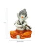Orange Lord Ganesha Playing Flute