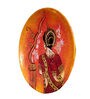 Orange Mdf Magnus Wooden Wall Decor Plate