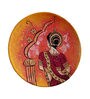 Orange Mdf Magnus Wooden Wall Decor Plate
