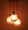 Addler Orange Glass Cluster Hanging Light