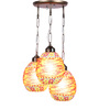 Addler Orange Glass Cluster Hanging Light