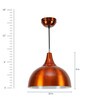 Masakazu Orange Metal Hanging Light