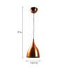 Margie Orange Metal Hanging Light