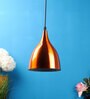 Margie Orange Metal Hanging Light