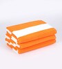 Set of 3 Orange Microfiber 250 GSM Towels Sets