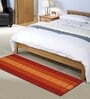 Orange Polyester Machine Made Floor Runner and Door Mat