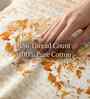 Orange Peel Spring Glory Cotton186 TC Single Bedsheet With 1 Pillow Cover