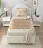 Orange Peel Spring Glory Cotton186 TC Single Bedsheet With 1 Pillow Cover