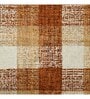 Orange Plaid Wool 2X3 Hand-Tufted Carpet