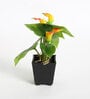 Plastic Orange Real Touch Calla Lily Flower Artificial Plants