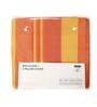 Orange Geometric 500 TC Poly Cotton Double Bed Cover with 2 Pillow Covers