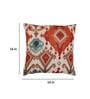 Orange Traditional Poly Canvas 16 x 16 Inches Cushion Cover