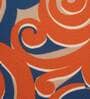Orange Polycanvas Abstract 16x16 inches Cushion Covers (Set of 1)