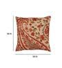Orange Traditional Fabric 16 x 16 Inch Cushion Cover