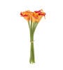 Orange Polyester Calla Lily Artificial Flowers