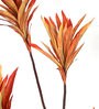 Orange Polyester Artificial Draceana Plant Without Pot