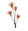 Orange Polyester Artificial Draceana Plant Without Pot