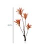 Orange Polyester Artificial Draceana Plant Without Pot