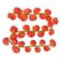 Orange Polyester Artificial Maple Garland Creeper Plant Without Pot