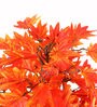 Orange Polyester Artificial Plant With pot