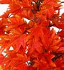 Orange Polyester Artificial Plant With pot