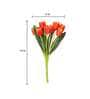 Orange Polyester Tulip Bunch Artificial Flowers