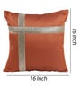 Orange Polyester Geometric 40x40 inches Cushion Covers Set of 5