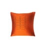 Orange Textured Polyester 16 x 16 Inches Cushion Cover