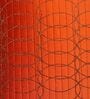 Orange Textured Polyester 16 x 16 Inches Cushion Cover