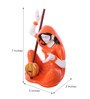 Orange Polyresin Meerabai Playing Musical Instrument Idol