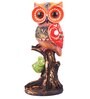Orange Polyresin Premium Owl Figurine