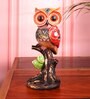 Orange Polyresin Premium Owl Figurine
