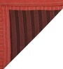 Orange Premium Jute Geometric 8ft Light Filtering Eyelet Long Door Curtain