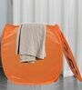 Orange Polyester Foldable 45 Litre Laundry Basket