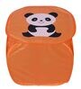 Orange Polyester Foldable 45 Litre Laundry Basket