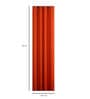 Orange Geometric Cotton 5 Ft Light Filtering Eyelet Window Curtain