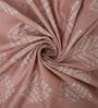 Orange Shade Floral 400 TC Cotton Double Queen Size Bedsheet With 2 Pillow Covers