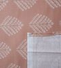 Orange Shade Floral 400 TC Cotton Double Queen Size Bedsheet With 2 Pillow Covers