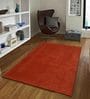Red Wool Solid 3 x 5 Feet Hand Tufted Carpet
