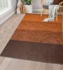 Orange Cotton Hand Woven 4 X 6 Feet Dhurrie