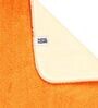 Orange Solid Microfibre 20x14 Inches AntiSkid Bath Mat (Set of 2)